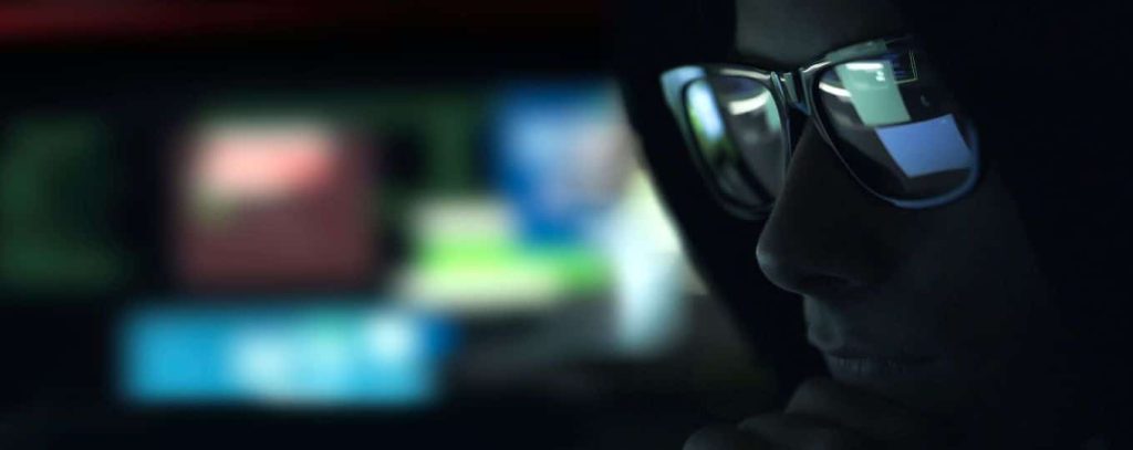 Nerd hacker with glasses in the dark z632g4q 1 1 1